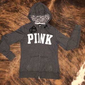 PINK full-zip hoodie